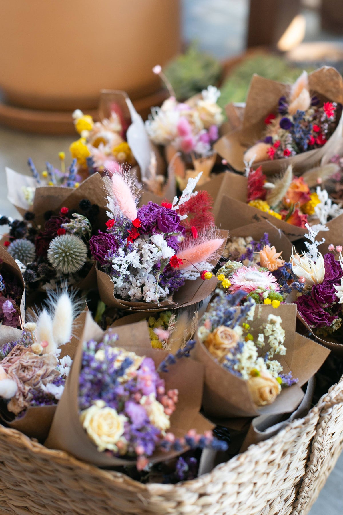 Mini Dried Flower Bouquets