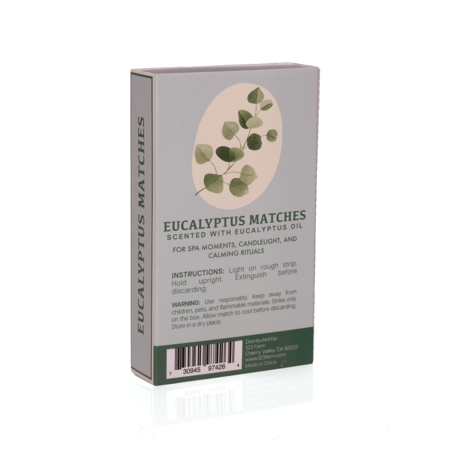 Eucalyptus Scented Matches, Long (3.78")