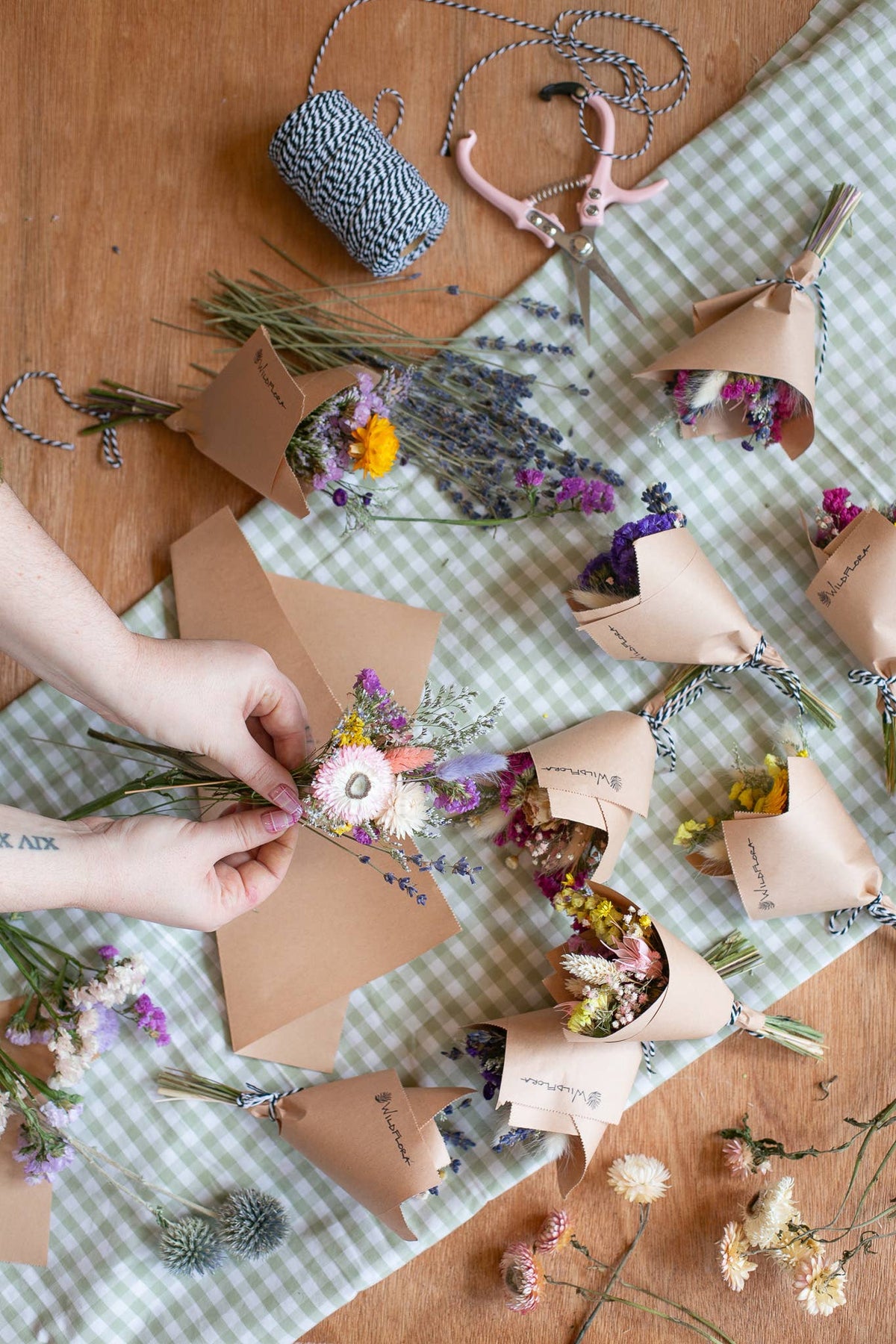 Mini Dried Flower Bouquets