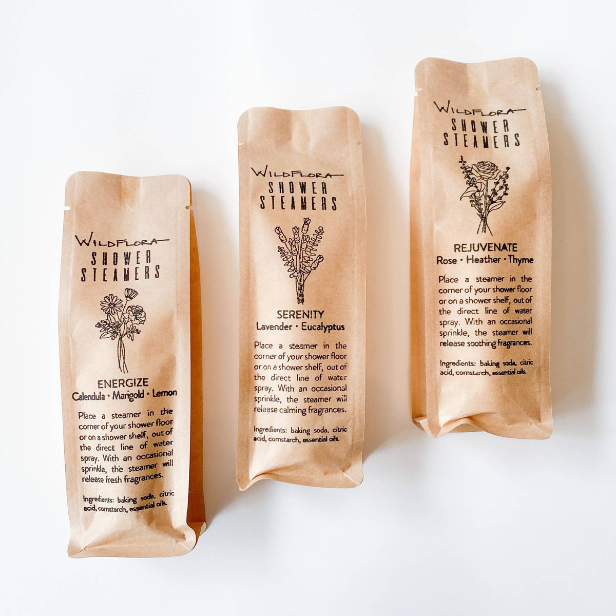 WildFlora Shower Steamers (6 per package)