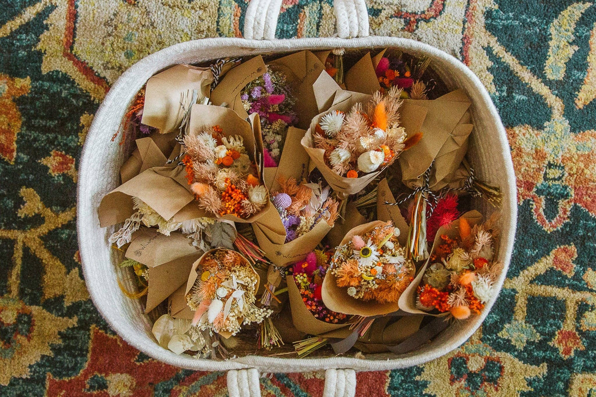 Mini Dried Flower Bouquets