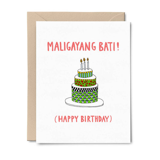 Maligayang Bati (Happy Birthday) - Taglish Greeting Card